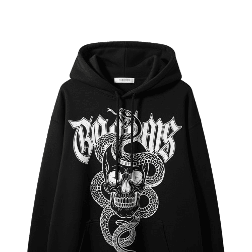 Graphic Black Hoodie