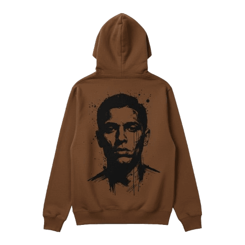 Graphic Brown Hoodie