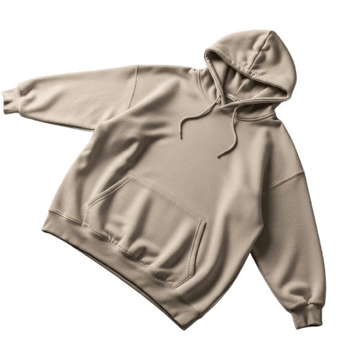 Pullover Beige Hoodie - Bottom Right